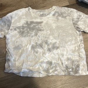 Hollister Grey & White Shirt, size small